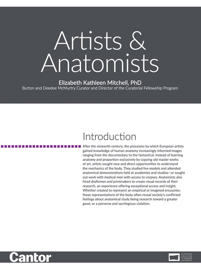 Object Narratives | Artists & Anatomists