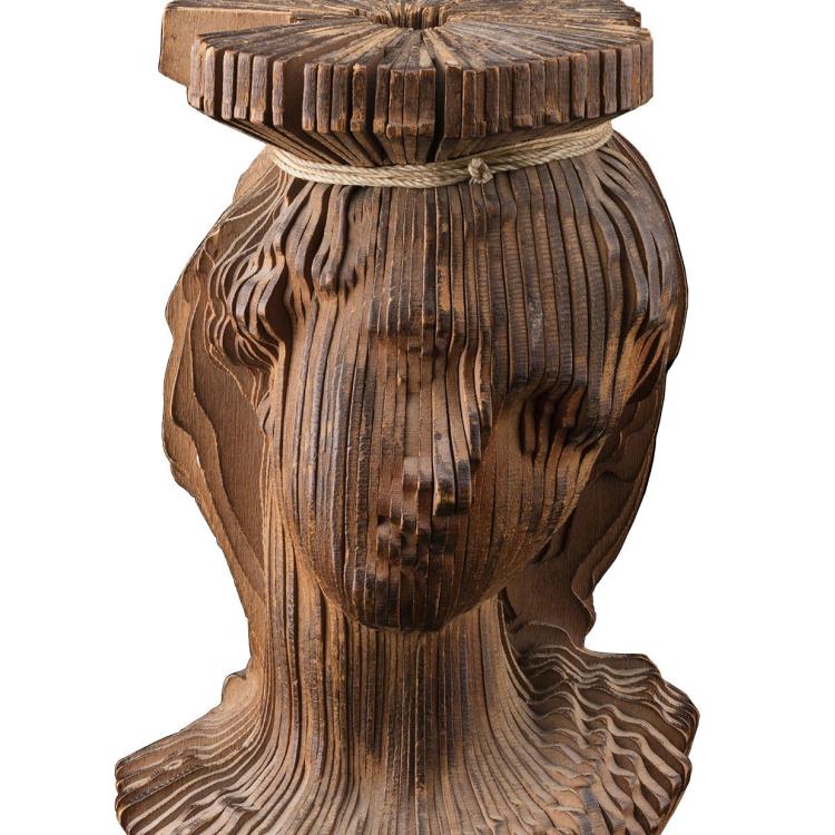 Unfinished photosculpture bust