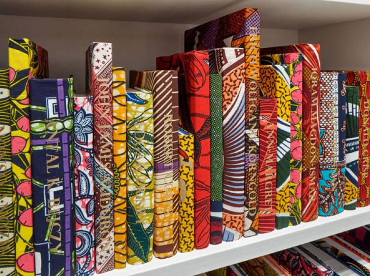 An image of Yinka Shonibare's The American Library