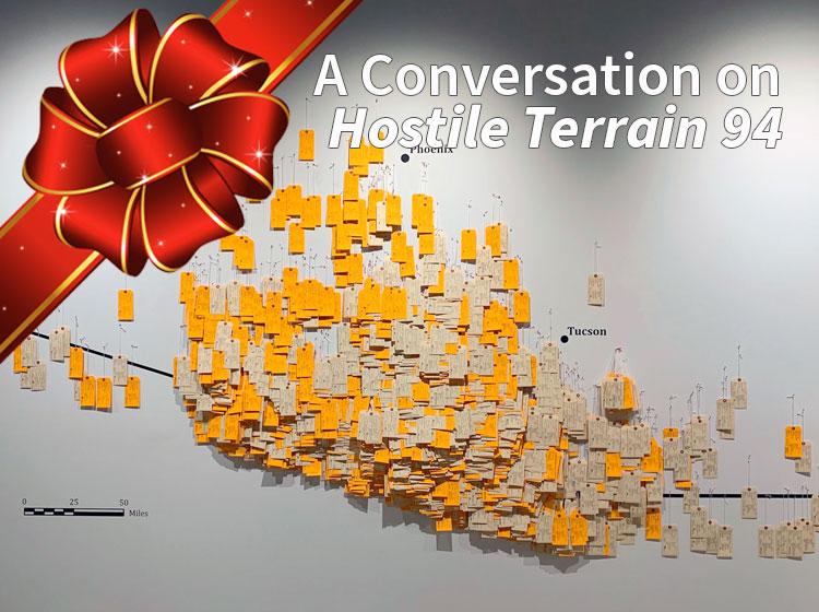 An installation image of Hostile Terrain 94 at the Anderson Collection
