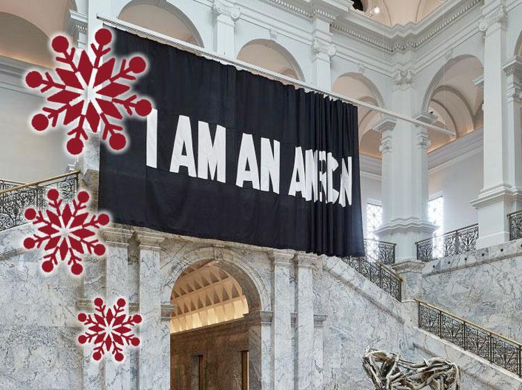Installation view of 'I AM AN...' at the Cantor