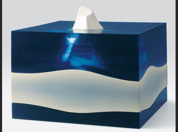 An image of a sculpture of an iceberg in 3D