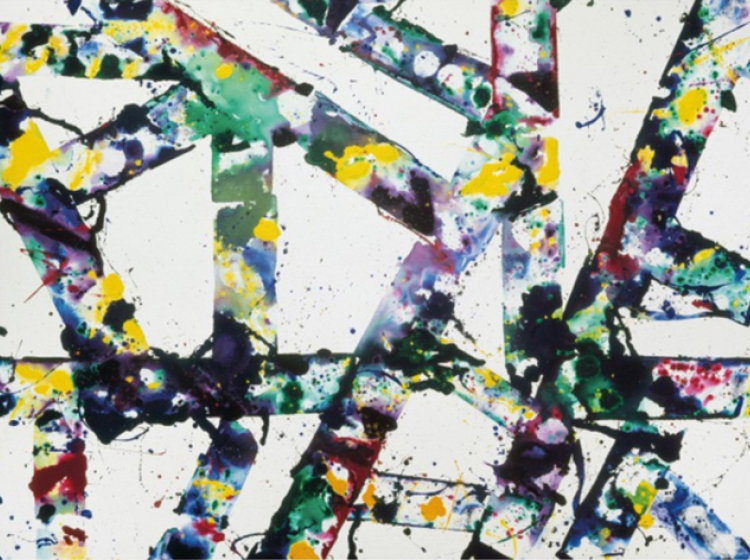 abstract art painting by artist Sam Francis