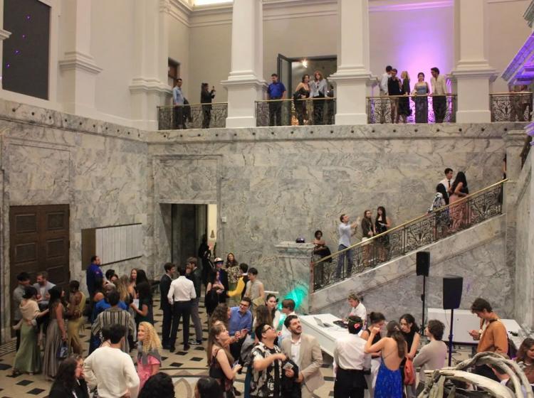 An event in the lobby