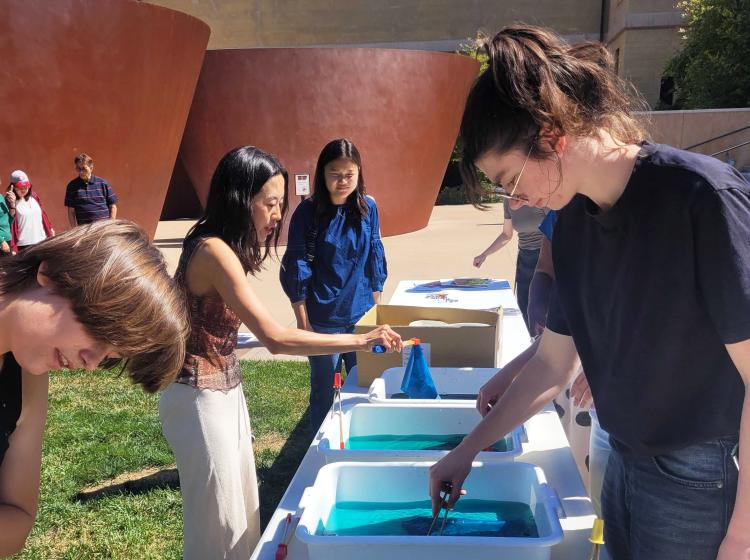 Cyanotype workshop for students