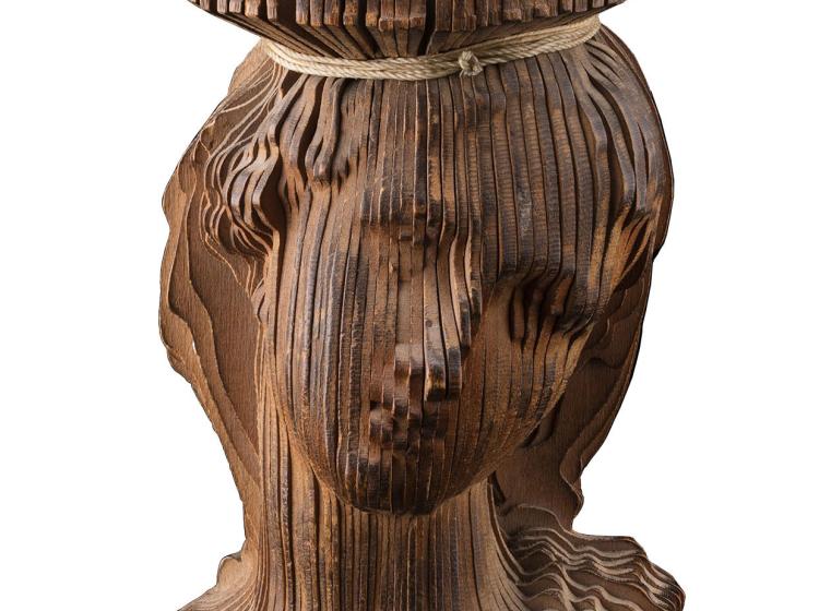 Unfinished photosculpture bust