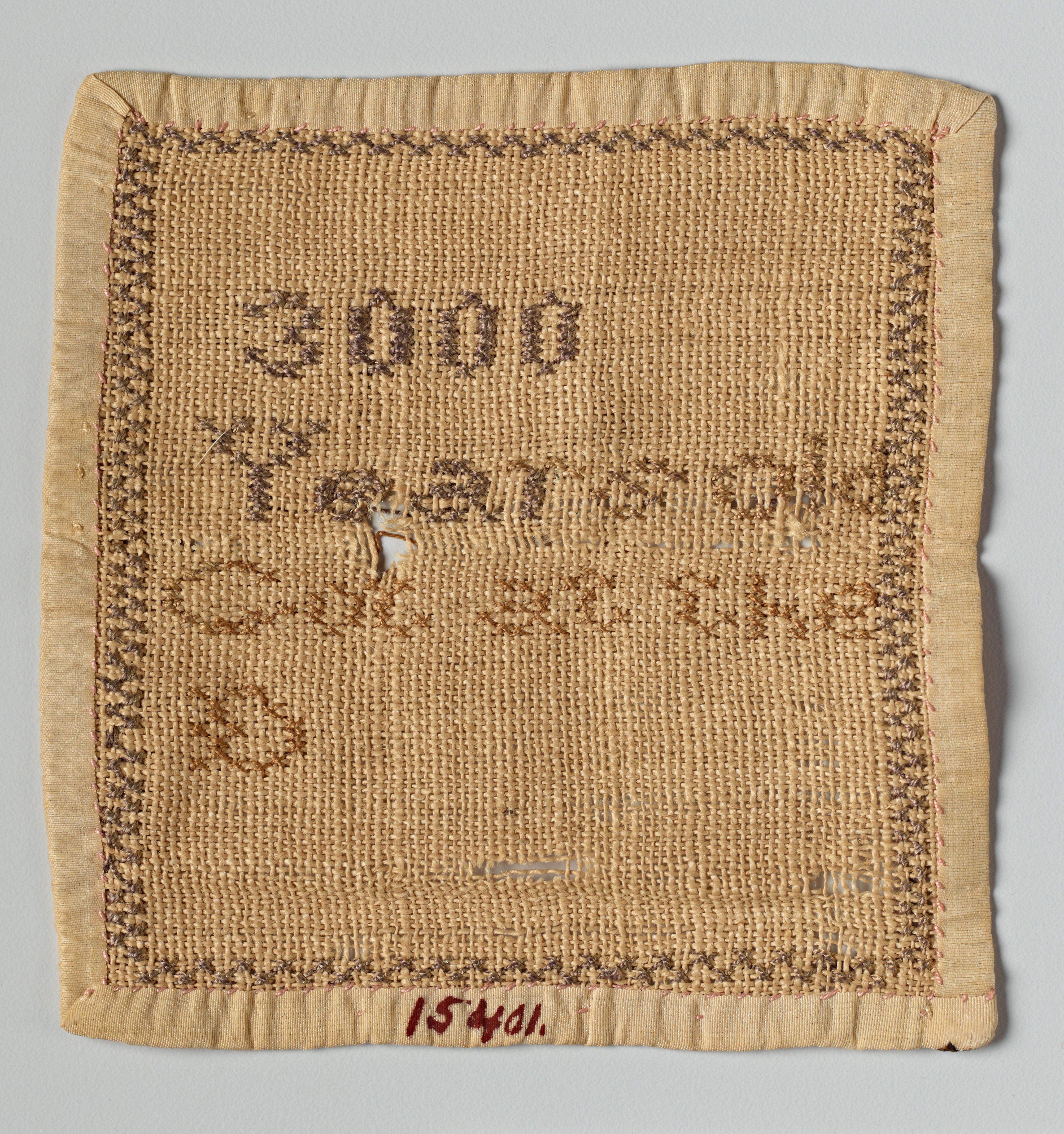 Artist unknown (Egypt?), Cloth Fragment, n.d. Fiber and thread. Stanford Family Collections, JLS.15401