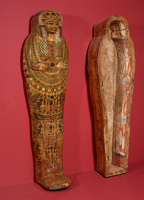 Artist unknown (Egypt), Coffin for Female Mummy Identified as the Chantress of Amen (Amon)