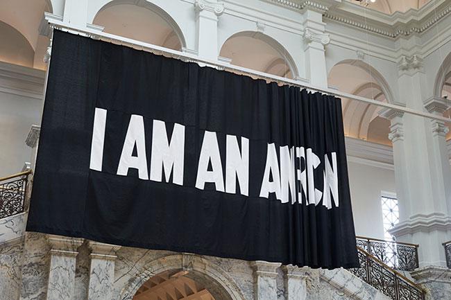 An image of Stephanie Syjuco's "I Am An..."