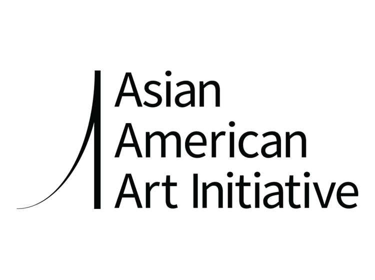 the legend asian american art initiative on black font