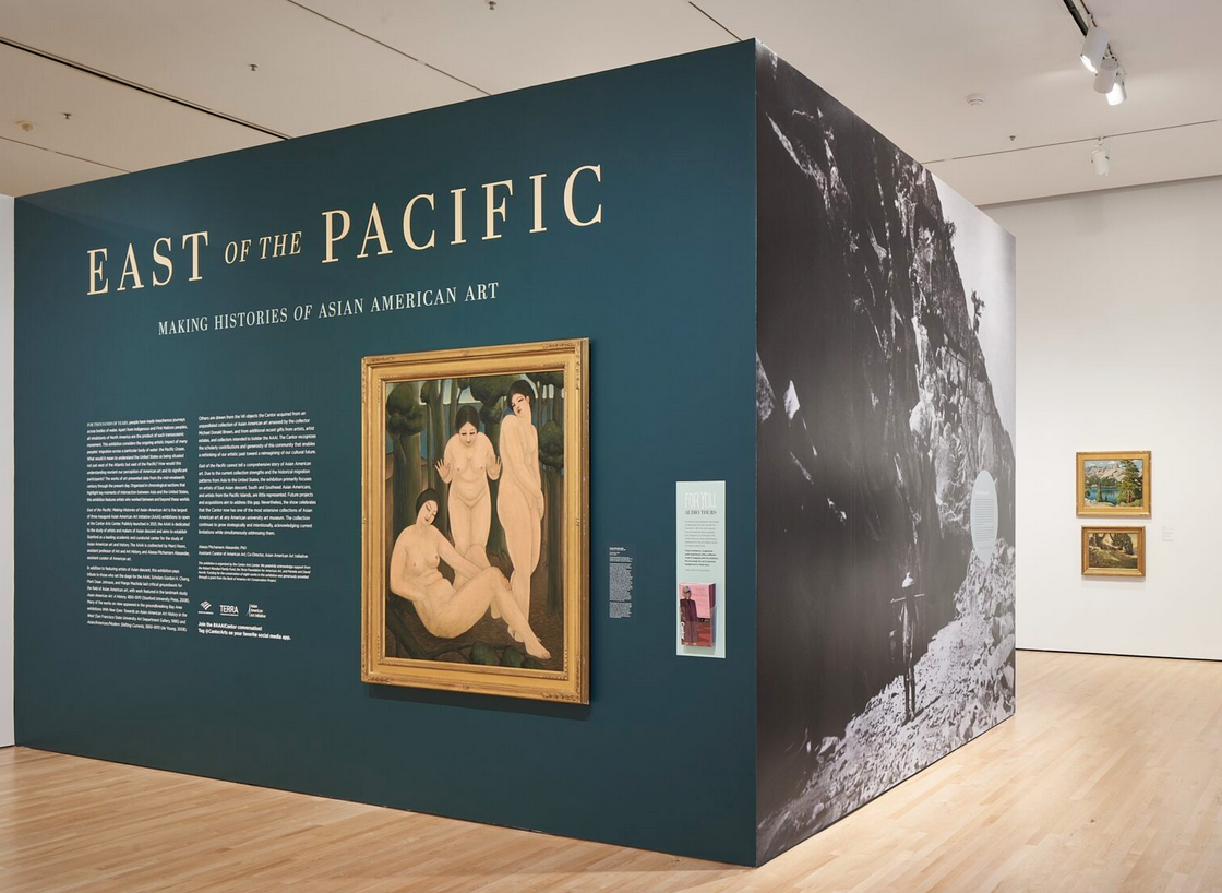 Gallery view of East of the Pacific exhibition at Cantor