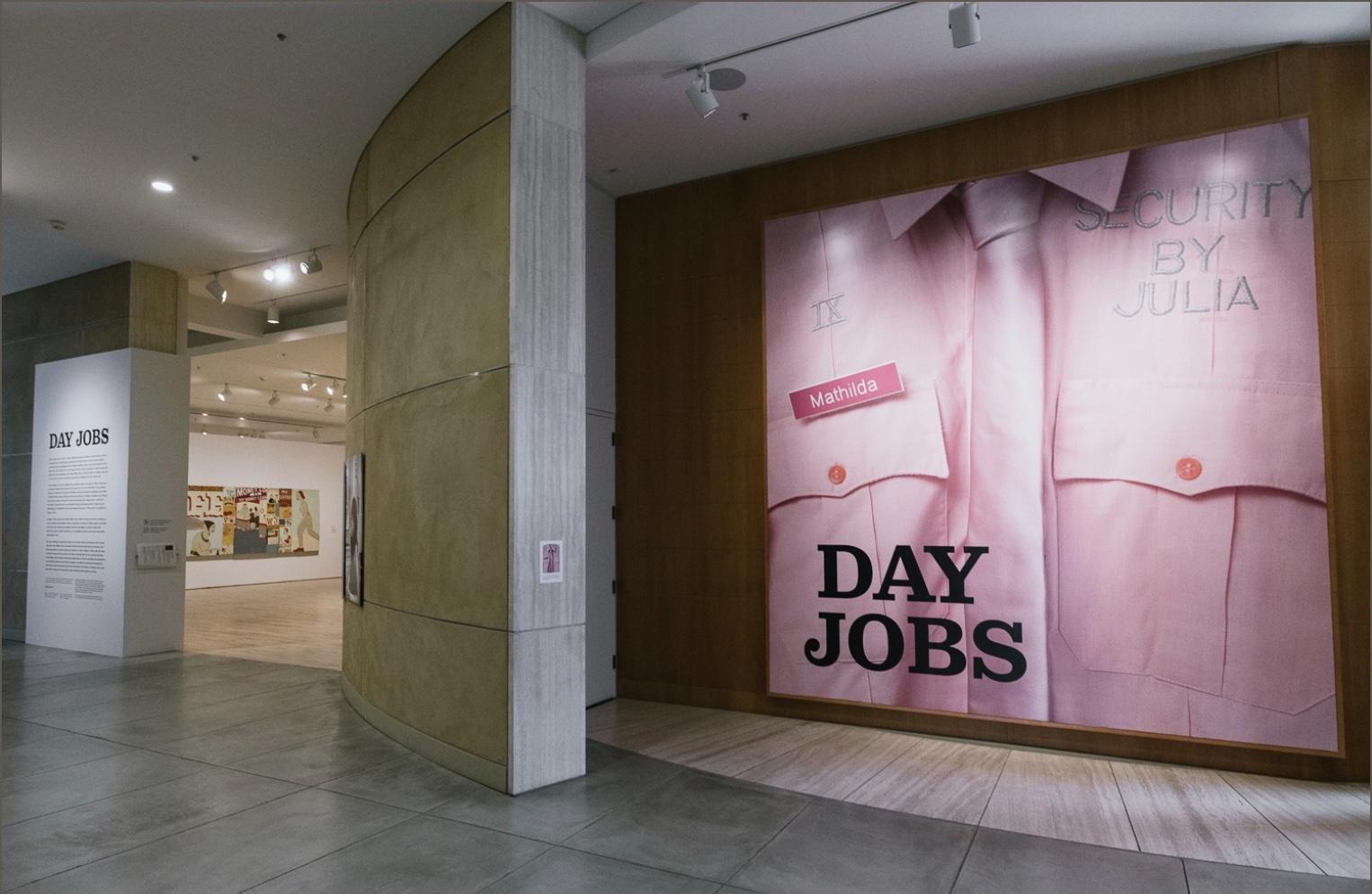 an in-gallery view of the exhibition start of Day Jobs