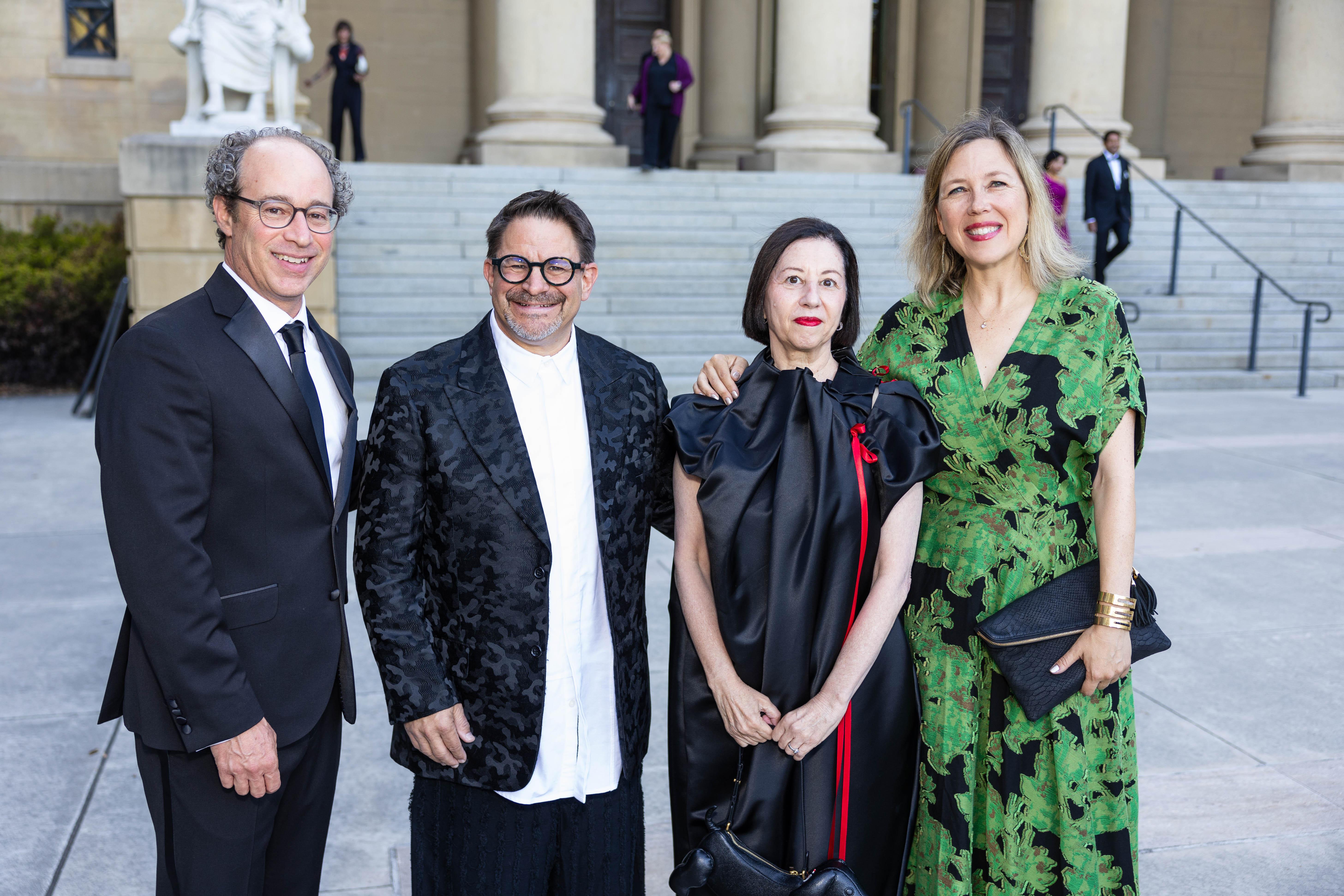 Cantor and Anderson museum directors standing with gala attendees