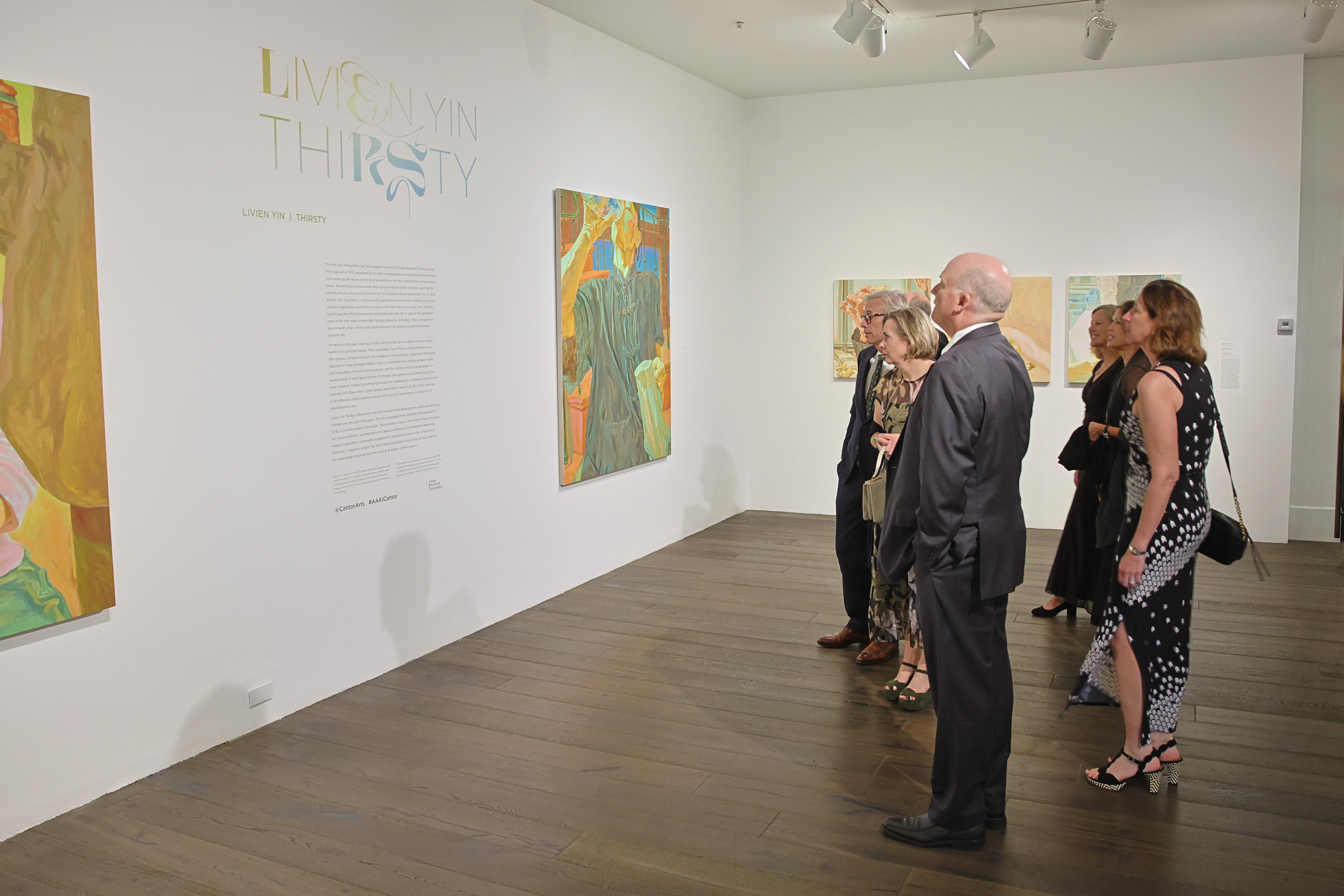 gala attendees exploring an exhibition